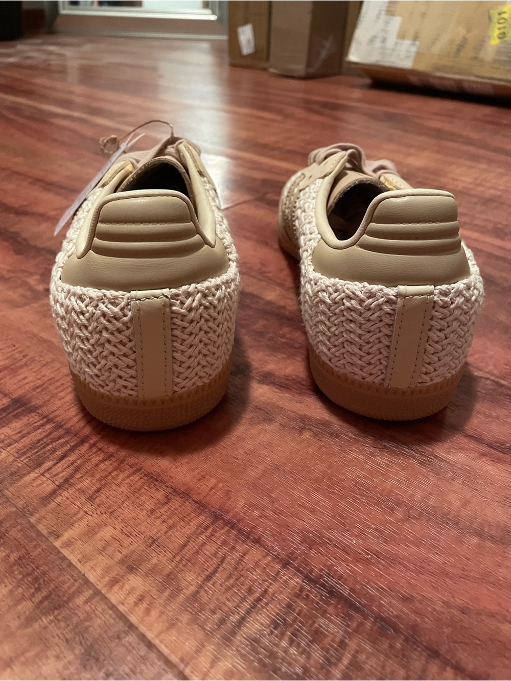 Adidas Samba Women's Cream Beige Casual Sneakers - Picture 4 of 4
